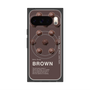 Premium Square Case with Pixelsnap［ BROWN-Chocolate ］