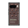 Premium Square Case with Pixelsnap［ BROWN-Chocolate ］
