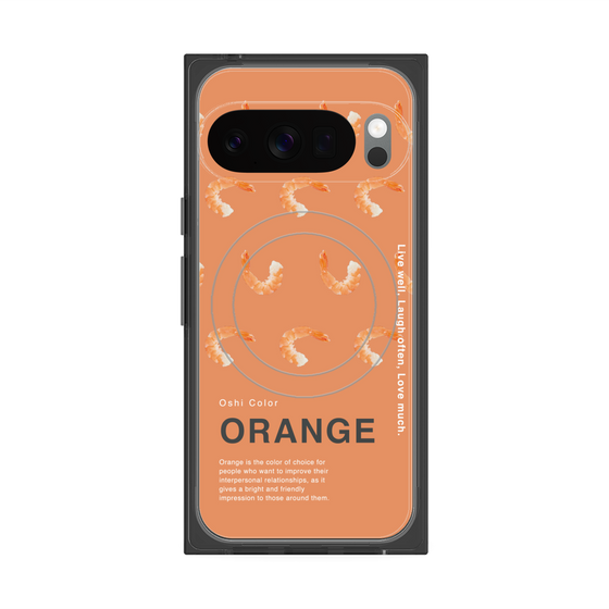 Premium Square Case with Pixelsnap［ ORANGE-Shrimp ］
