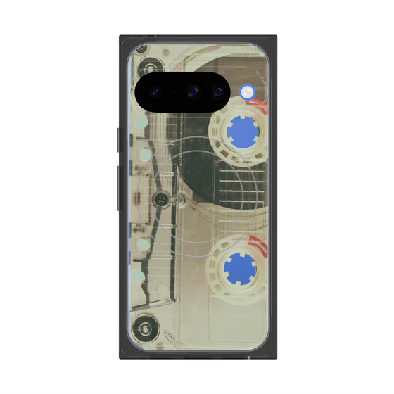 Premium Square Case with Pixelsnap［ RETORO CASSETTE TAPE - Skeleton Red ］