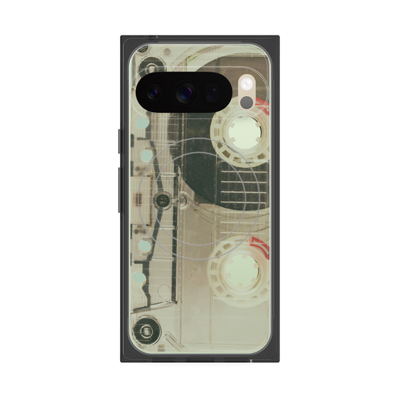 Premium Square Case with Pixelsnap［ RETORO CASSETTE TAPE - Skeleton Red ］