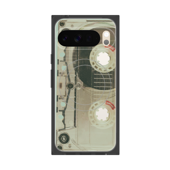 Premium Square Case with Pixelsnap［ RETORO CASSETTE TAPE - Skeleton Red ］