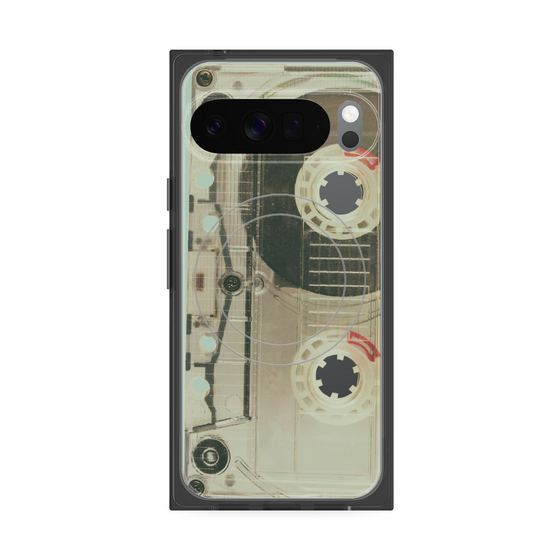 Premium Square Case with Pixelsnap［ RETORO CASSETTE TAPE - Skeleton Red ］