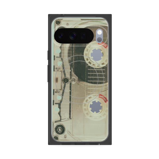 Premium Square Case with Pixelsnap［ RETORO CASSETTE TAPE - Skeleton Red ］