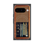 Premium Square Case with Pixelsnap［ RETORO RADIO - Brown ］