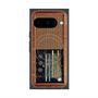 Premium Square Case with Pixelsnap［ RETORO RADIO - Brown ］