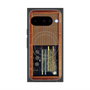 Premium Square Case with Pixelsnap［ RETORO RADIO - Brown ］