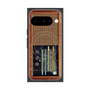 Premium Square Case with Pixelsnap［ RETORO RADIO - Brown ］
