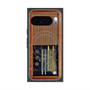Premium Square Case with Pixelsnap［ RETORO RADIO - Brown ］