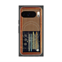 Premium Square Case with Pixelsnap［ RETORO RADIO - Brown ］