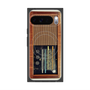 Premium Square Case with Pixelsnap［ RETORO RADIO - Brown ］