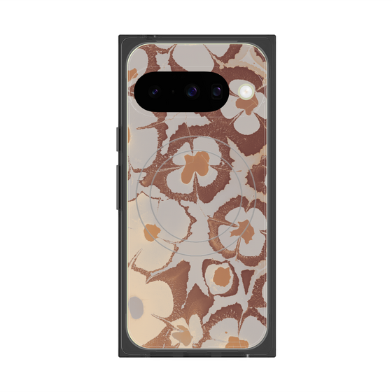 Premium Square Case with Pixelsnap［ y2k(Year2000) - Flower - Pink Beige ］