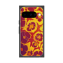 Premium Square Case with Pixelsnap［ y2k(Year2000) - Flower - Orange purple ］