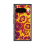Premium Square Case with Pixelsnap［ y2k(Year2000) - Flower - Orange purple ］