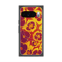 Premium Square Case with Pixelsnap［ y2k(Year2000) - Flower - Orange purple ］