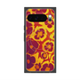 Premium Square Case with Pixelsnap［ y2k(Year2000) - Flower - Orange purple ］