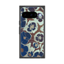 Premium Square Case with Pixelsnap［ y2k(Year2000) - Flower - Brown Navy ］