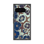 Premium Square Case with Pixelsnap［ y2k(Year2000) - Flower - Brown Navy ］