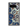 Premium Square Case with Pixelsnap［ y2k(Year2000) - Flower - Brown Navy ］