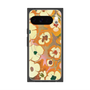 Premium Square Case with Pixelsnap［ y2k(Year2000) - Flower - Orange Pink ］