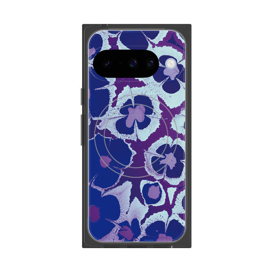 Premium Square Case with Pixelsnap［ y2k(Year2000) - Flower - Rich Purple ］