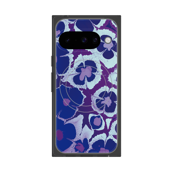 Premium Square Case with Pixelsnap［ y2k(Year2000) - Flower - Rich Purple ］