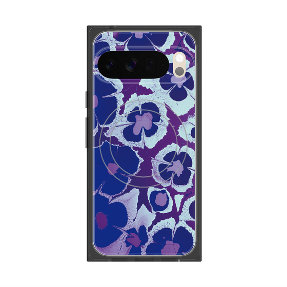 Premium Square Case with Pixelsnap［ y2k(Year2000) - Flower - Rich Purple ］
