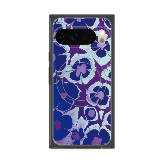 Premium Square Case with Pixelsnap［ y2k(Year2000) - Flower - Rich Purple ］