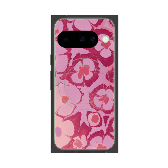 Premium Square Case with Pixelsnap［ y2k(Year2000) - Flower - Cutie Pink ］