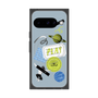 Premium Square Case with Pixelsnap［ Playful sticker - Dusty Blue ］
