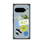 Premium Square Case with Pixelsnap［ Playful sticker - Dusty Blue ］