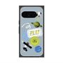 Premium Square Case with Pixelsnap［ Playful sticker - Dusty Blue ］