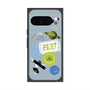 Premium Square Case with Pixelsnap［ Playful sticker - Dusty Blue ］