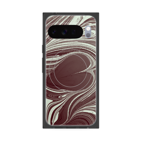 Premium Square Case with Pixelsnap［ y2k(Year2000) - Heart - Chocolate Mint ］