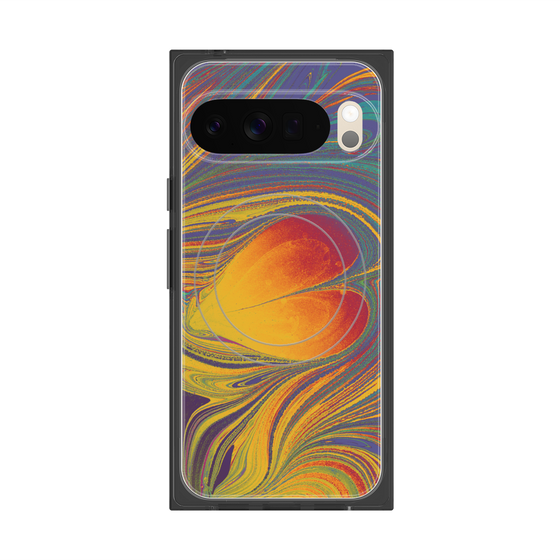 Premium Square Case with Pixelsnap［ y2k(Year2000) - Heart - Extremely Yellow ］