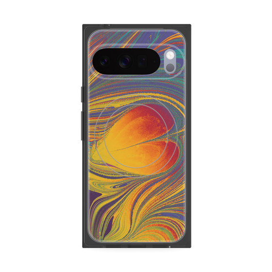 Premium Square Case with Pixelsnap［ y2k(Year2000) - Heart - Extremely Yellow ］