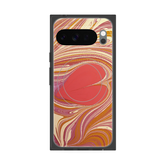 Premium Square Case with Pixelsnap［ y2k(Year2000) - Heart - Mixed Pink ］