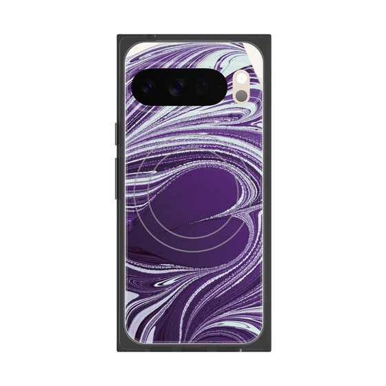 Premium Square Case with Pixelsnap［ y2k(Year2000) - Heart - Rich Purple ］