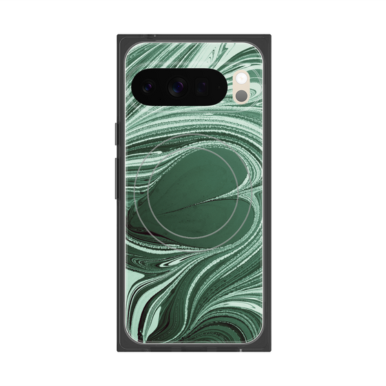 Premium Square Case with Pixelsnap［ y2k(Year2000) - Heart - Full Green ］