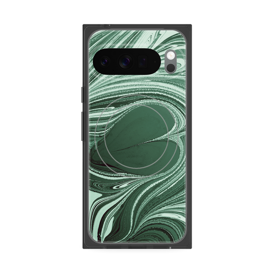 Premium Square Case with Pixelsnap［ y2k(Year2000) - Heart - Full Green ］