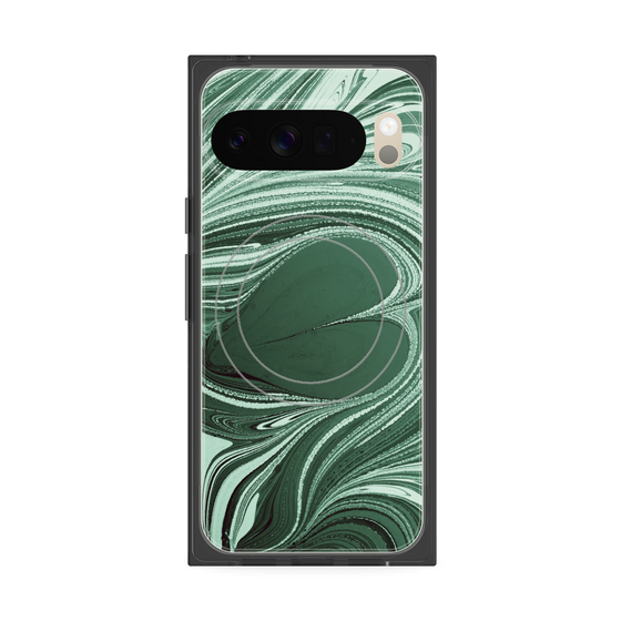 Premium Square Case with Pixelsnap［ y2k(Year2000) - Heart - Full Green ］