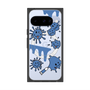 Premium Square Case with Pixelsnap［ PAINTING SMILE Blue ］