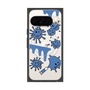Premium Square Case with Pixelsnap［ PAINTING SMILE Blue ］