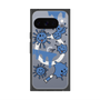 Premium Square Case with Pixelsnap［ PAINTING SMILE Blue ］