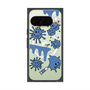 Premium Square Case with Pixelsnap［ PAINTING SMILE Blue ］
