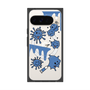 Premium Square Case with Pixelsnap［ PAINTING SMILE Blue ］