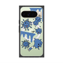 Premium Square Case with Pixelsnap［ PAINTING SMILE Blue ］