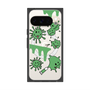 Premium Square Case with Pixelsnap［ PAINTING SMILE Green ］