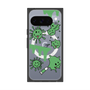 Premium Square Case with Pixelsnap［ PAINTING SMILE Green ］