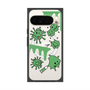 Premium Square Case with Pixelsnap［ PAINTING SMILE Green ］